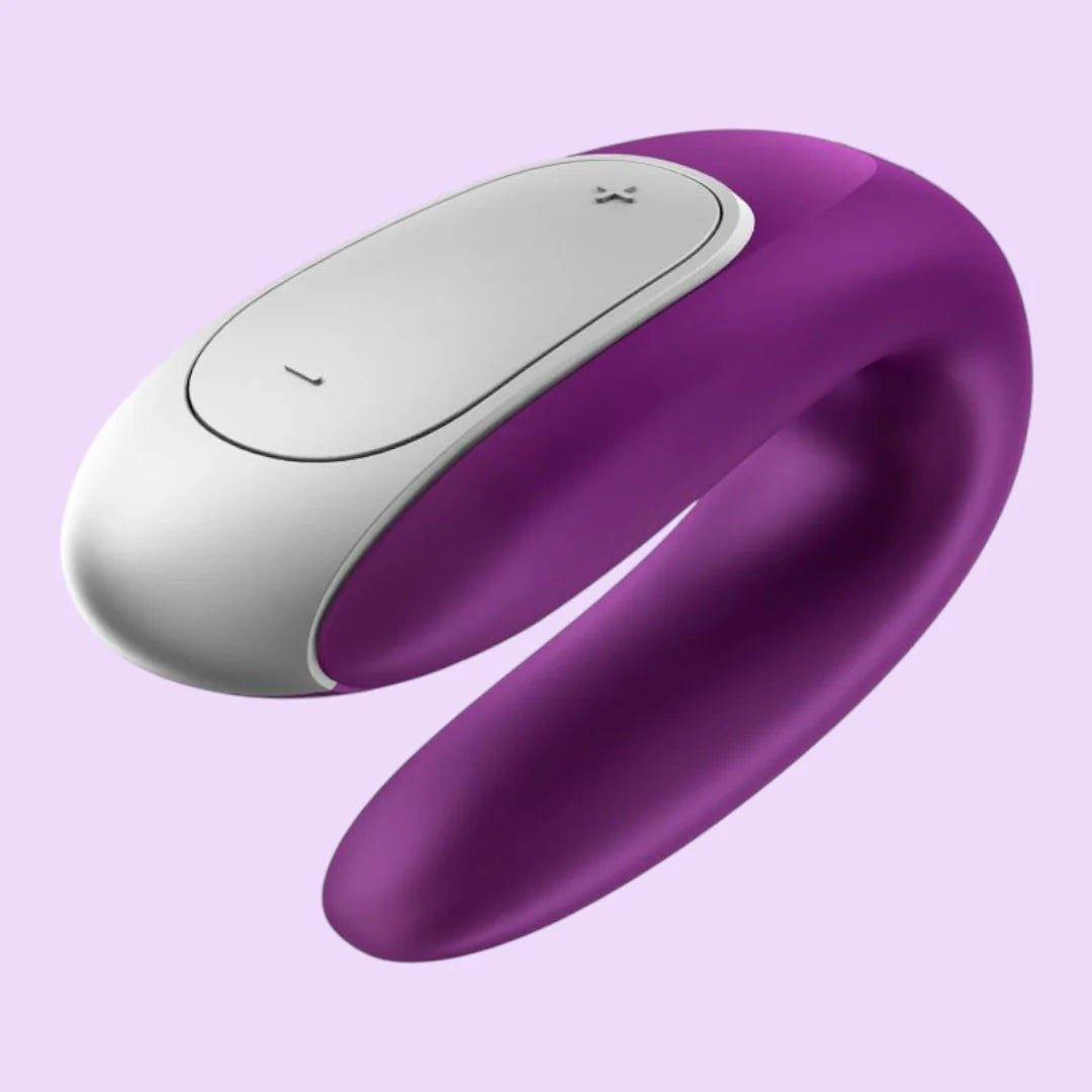 Satisfyer Double Fun Couples Vibrator — Violet