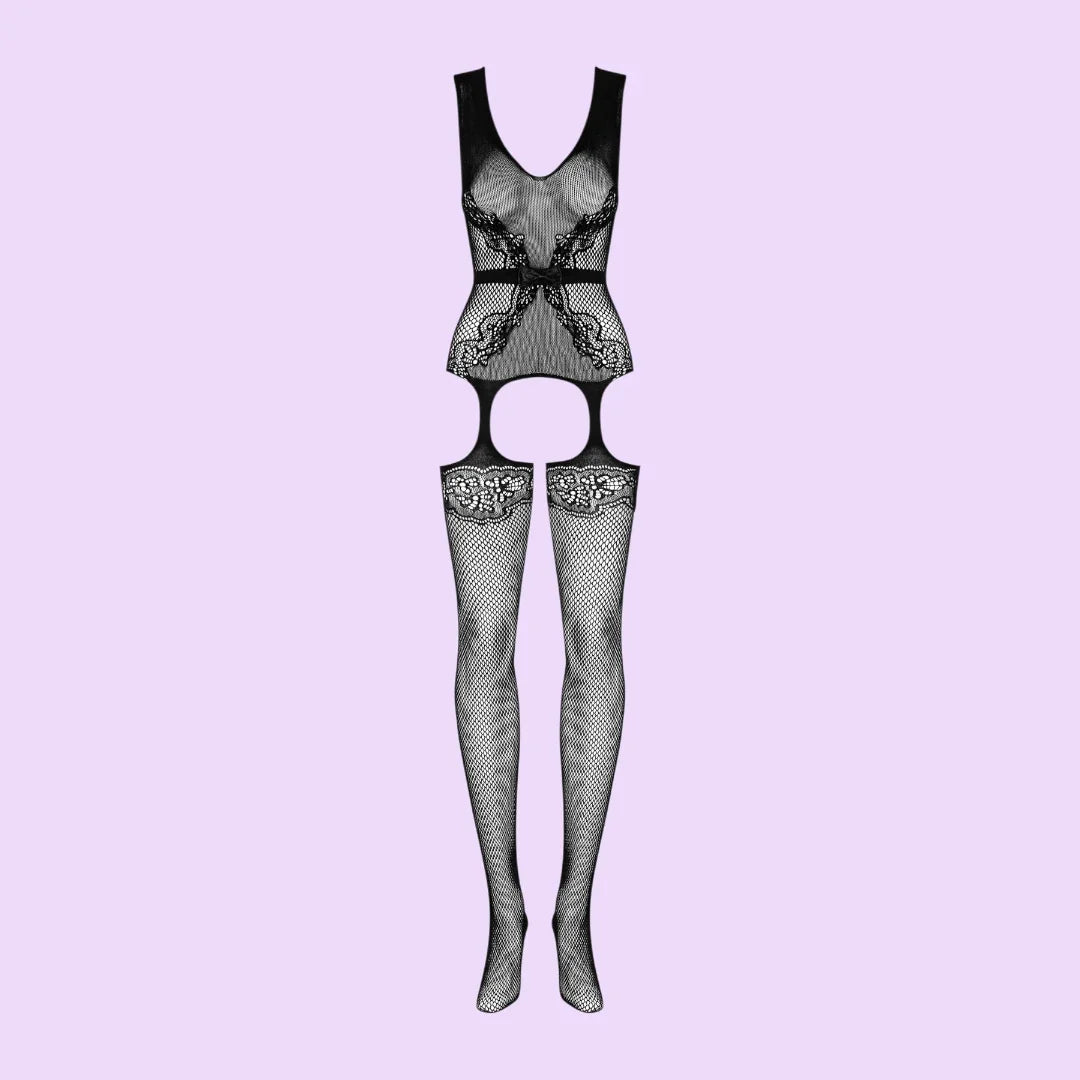 Obsessive F217 Bodystocking with Faux Stockings