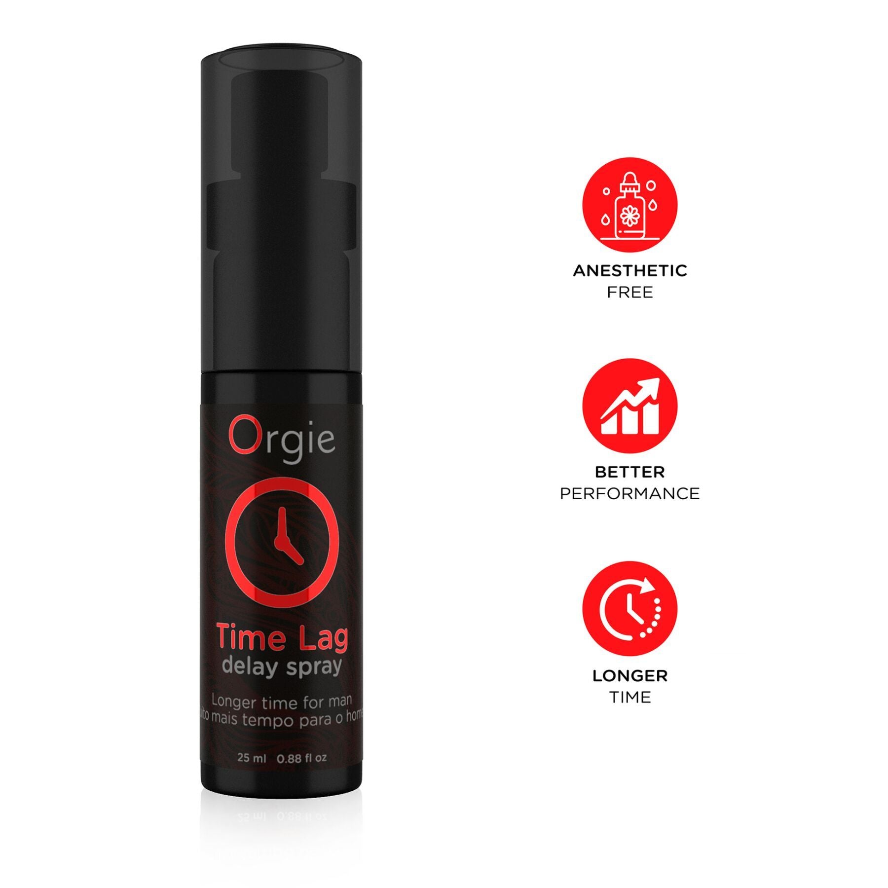 Orgie Time Lag Delay Spray, 25ml — Anaesthetic Free