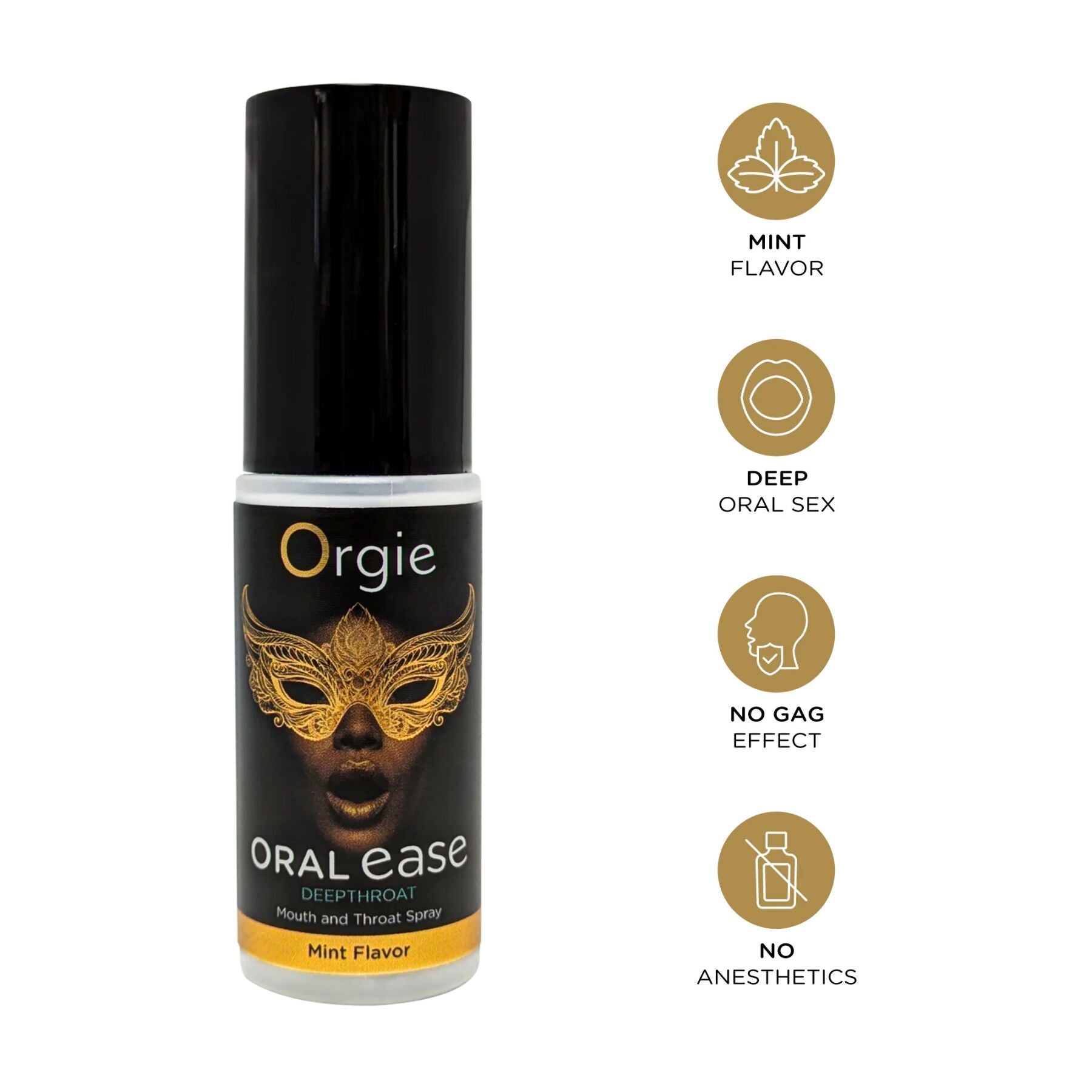 Orgie Oral Ease Deepthroat Spray — 15 ml, Anaesthetic-Free