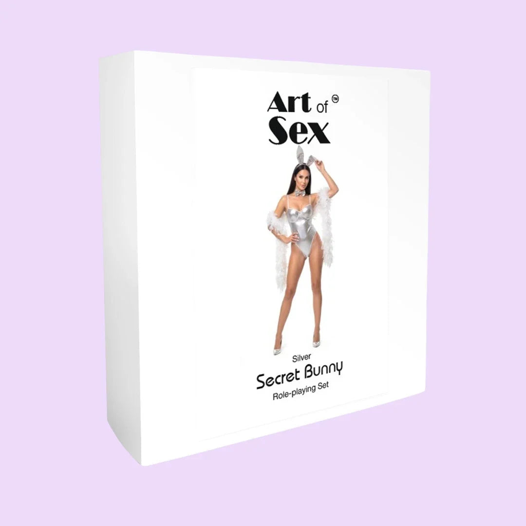 Art of Sex Secret Bunny Vinyl Costume — Silver