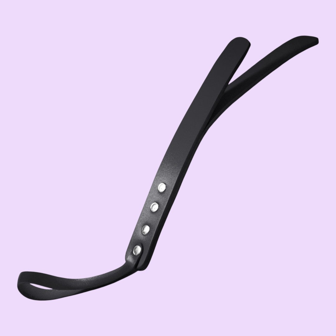 Падл двошаровий Feral Feelings Leather Mini Paddle, натуральна шкіра