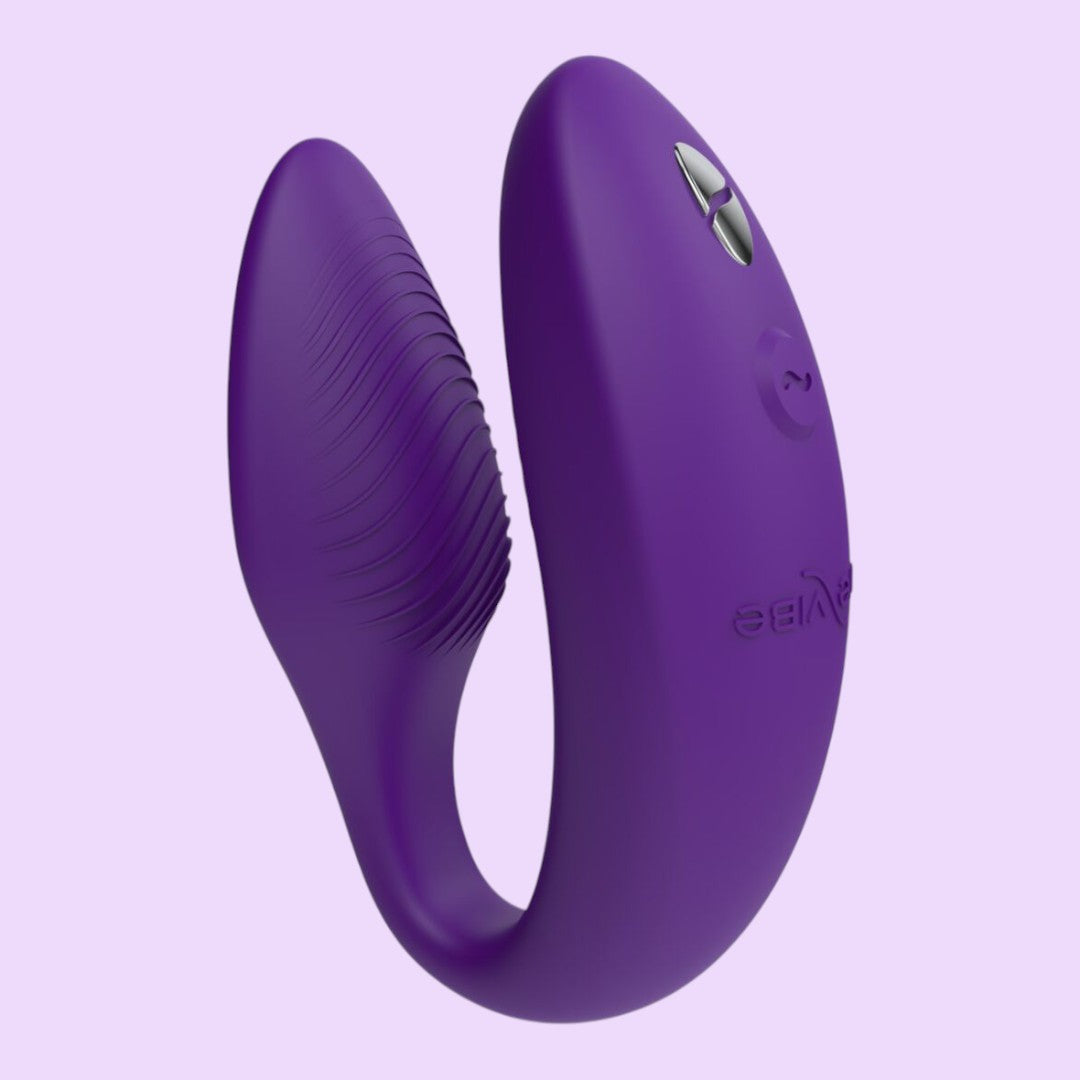 Смарт-вібратор для пар We-Vibe Sync 2 Purple, 10 віброрежимів, пульт ДК