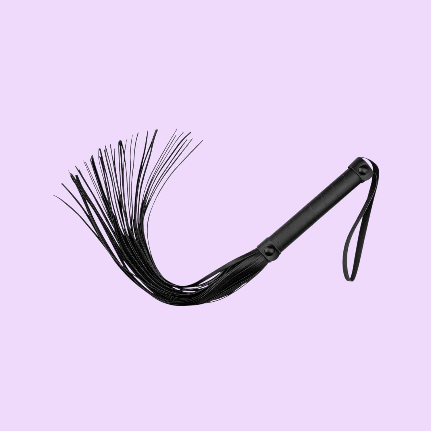 Bedroom Fantasies Faux Leather Flogger — Black, 45 cm