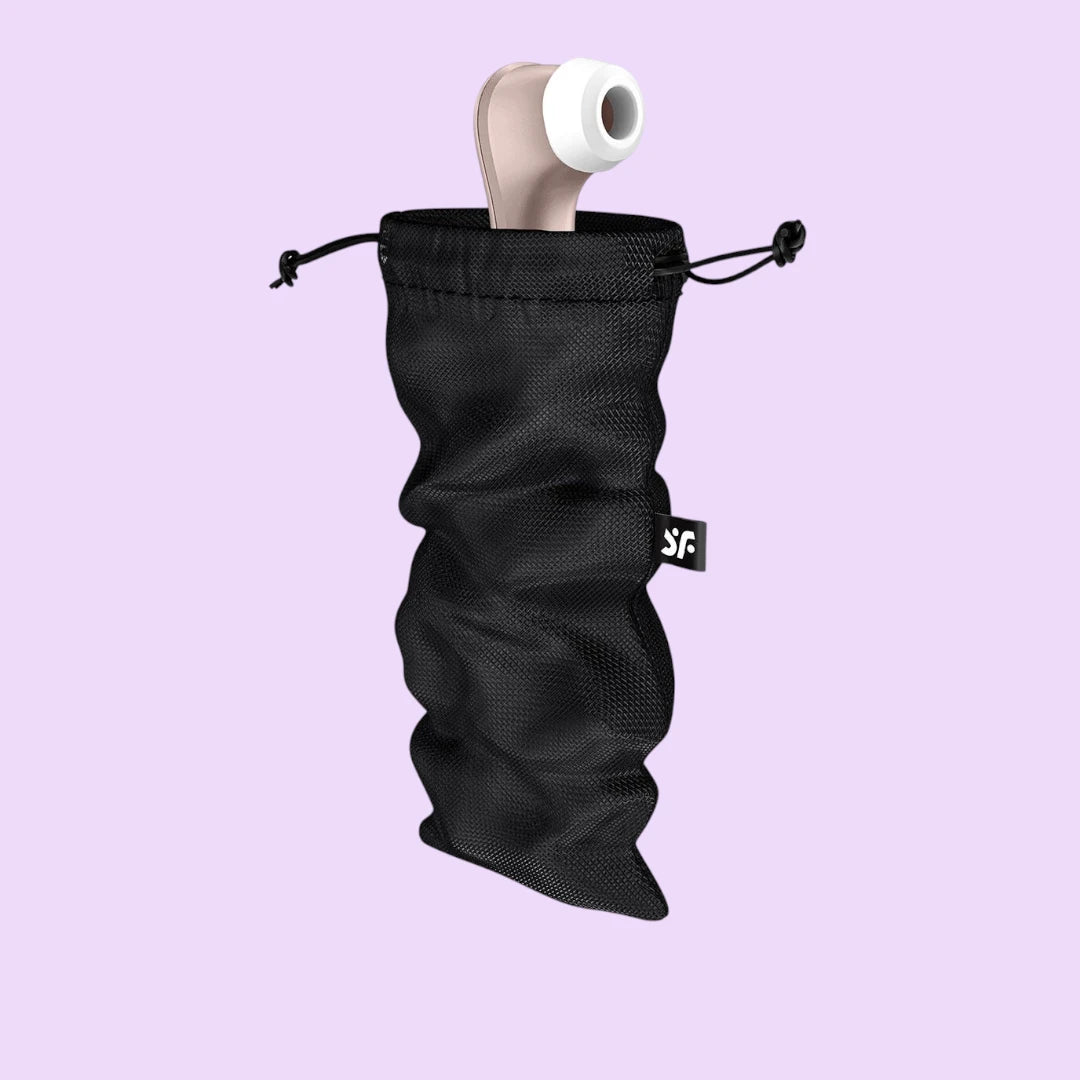 Мішечок для секс-іграшок Satisfyer Treasure Bag L (чорний / фіолетовий)