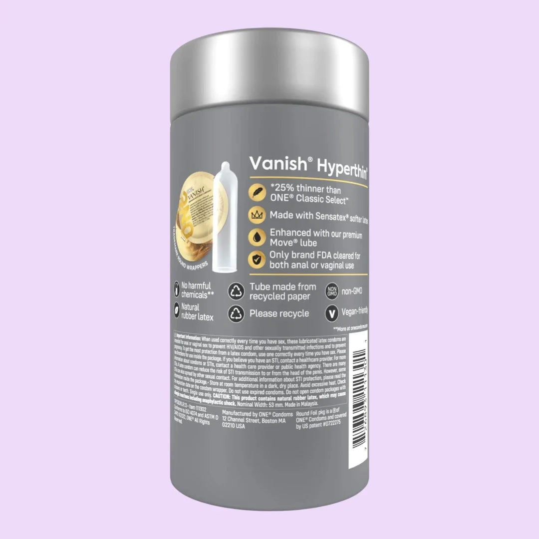 ONE Vanish Hyperthin Condoms, 12 Pack — Ultra-Thin