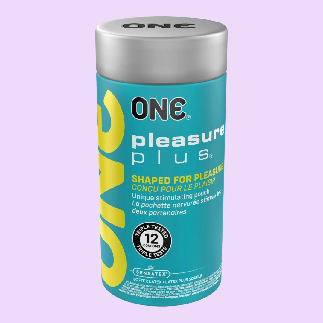 Презервативи ONE Pleasure Plus, 12 шт, з ребристою ділянкою на кінці
