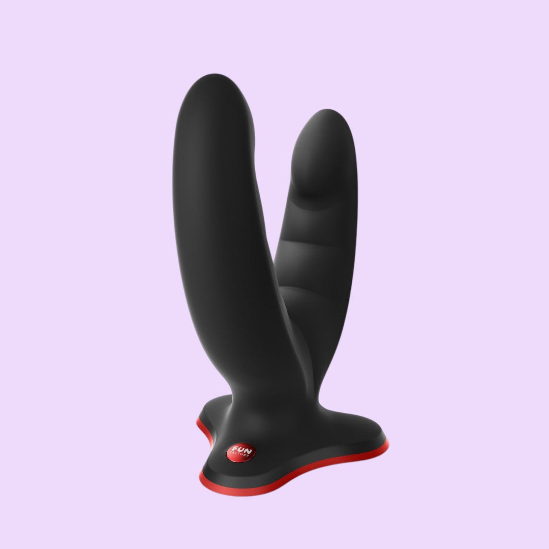 Fun Factory RYDE Double Dildo with Suction Cup — Black