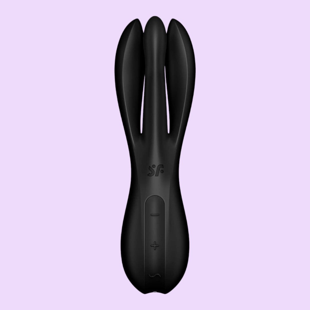 Satisfyer Threesome 2 Clitoral Vibrator — Black