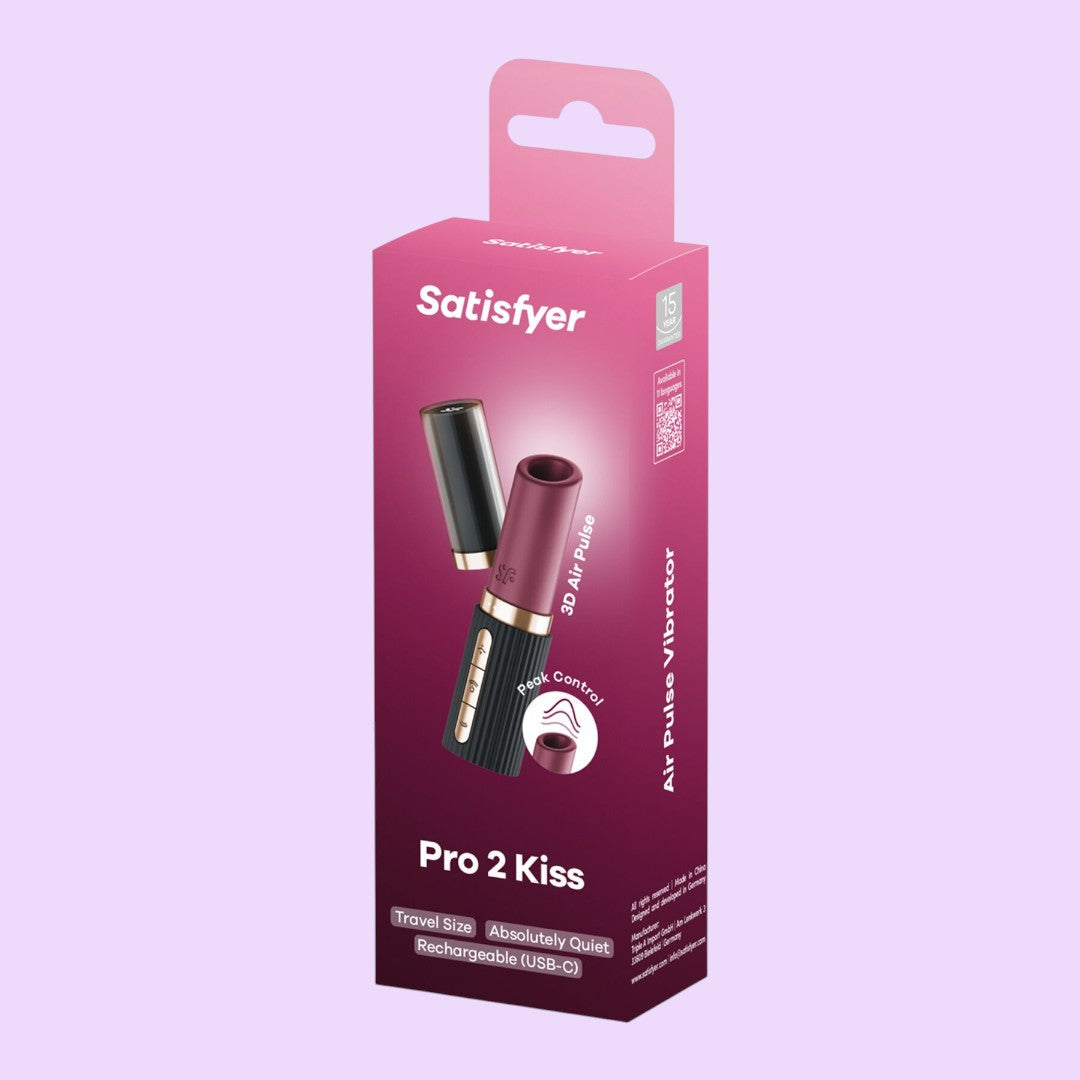 Satisfyer Pro 2 Kiss Air Pulse Stimulator with Cap