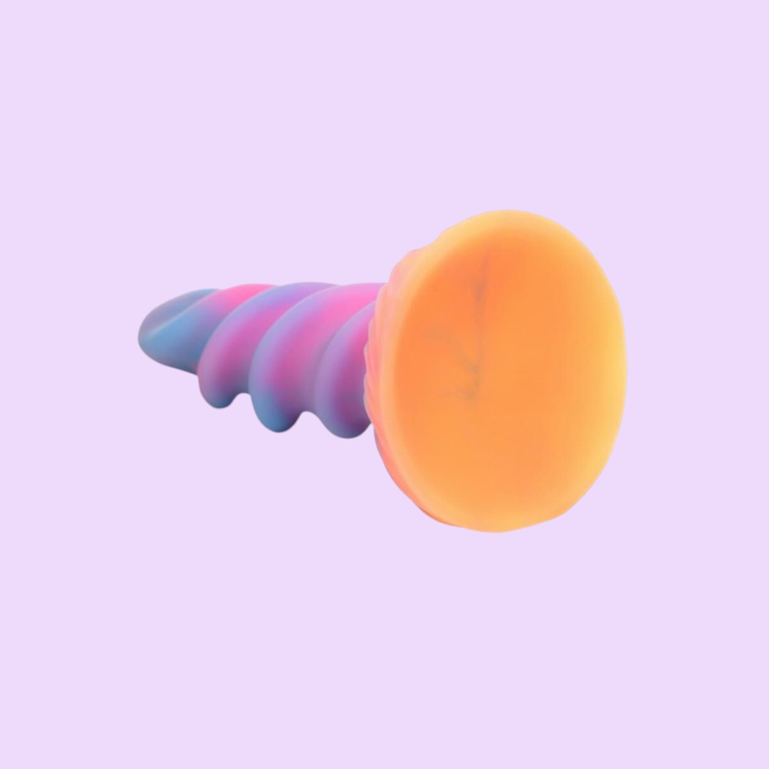 Фентезійний фалоімітатор, що світиться в темряві Creature Cocks Glow-in-the-Dark Unicorn Dildo (20,6 см)