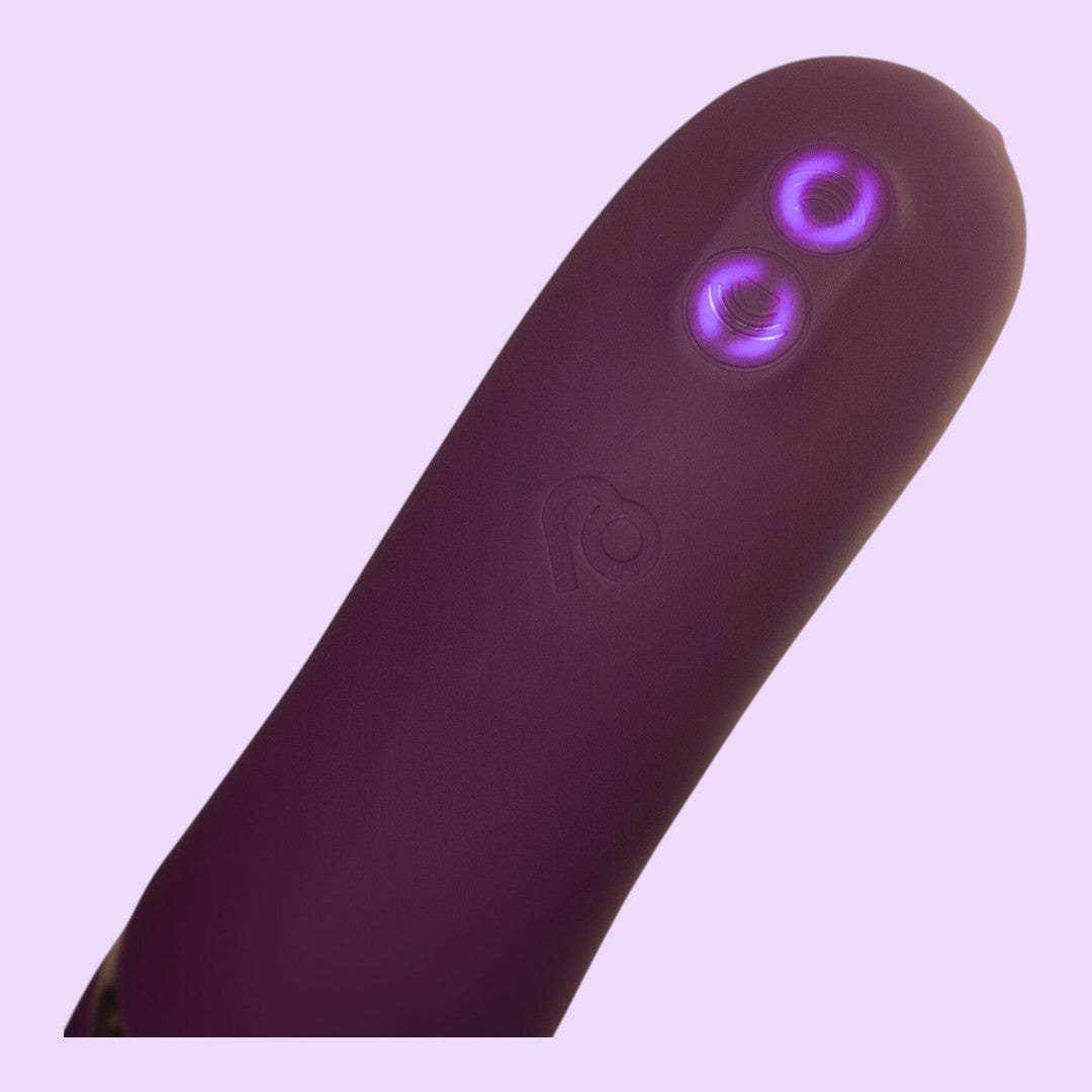 Rocks Off Gemini Dual Vibrator — Burgundy