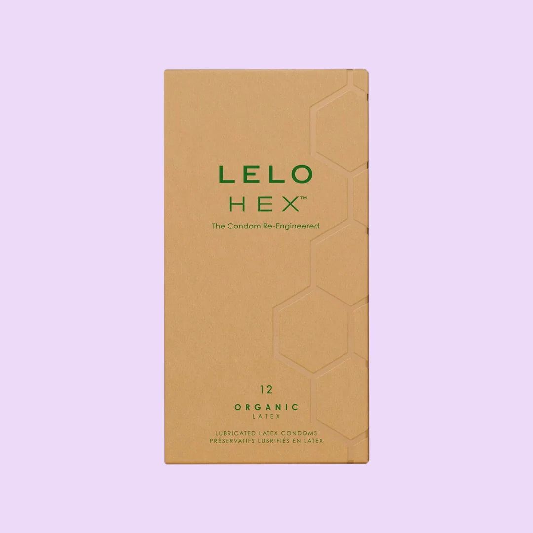 LELO HEX Organic Condoms, 12 Pack — Hexagonal Structure