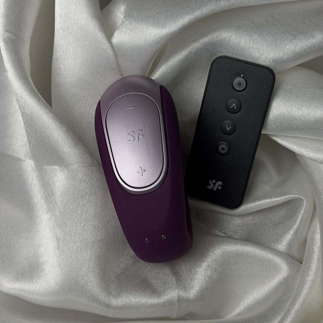 Satisfyer Double Fun Couples Vibrator — Violet