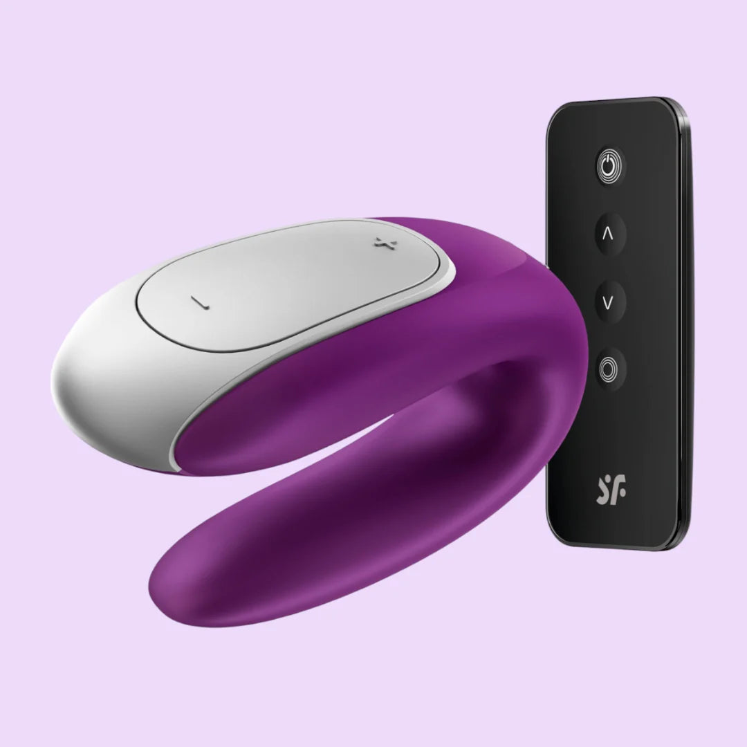 Satisfyer Double Fun Couples Vibrator — Violet