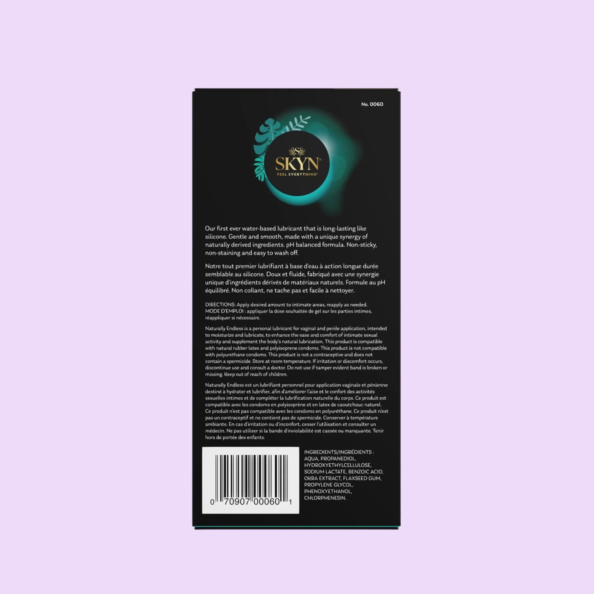 SKYN Naturally Endless Water-Based Lubricant, 80ml