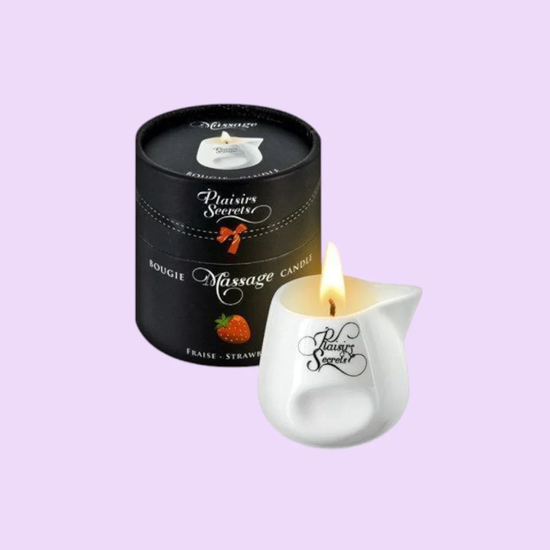 Plaisirs Secrets Strawberry Massage Candle — 80 ml