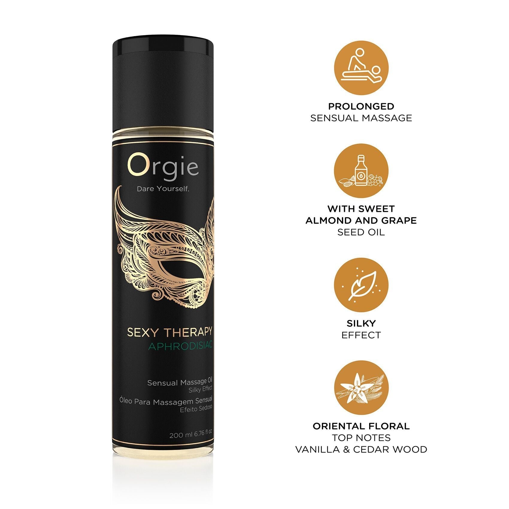 Orgie Sexy Therapy Aphrodisiac Massage Oil — 200 ml