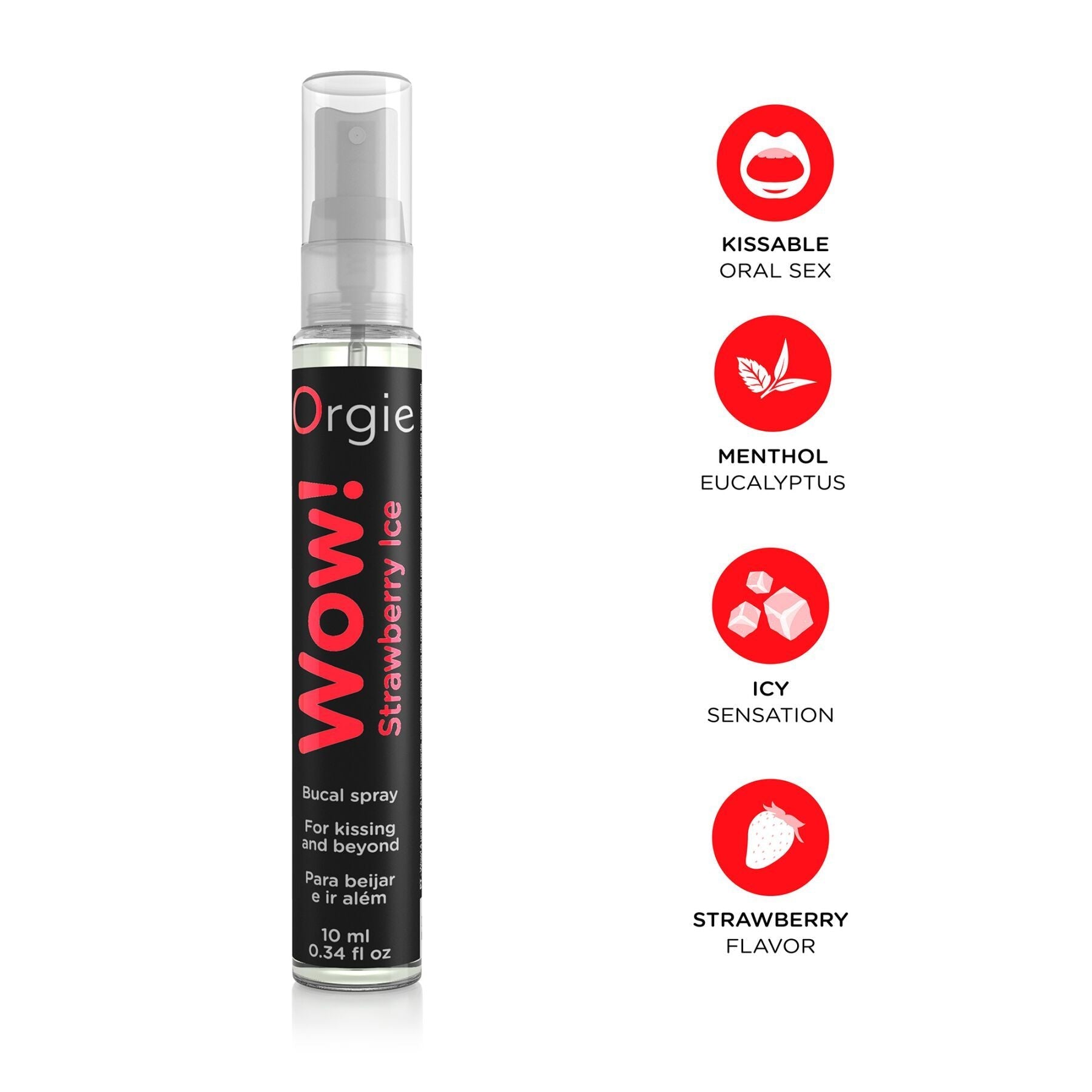 Orgie Wow! Strawberry Ice Oral Sex Spray — 10 ml