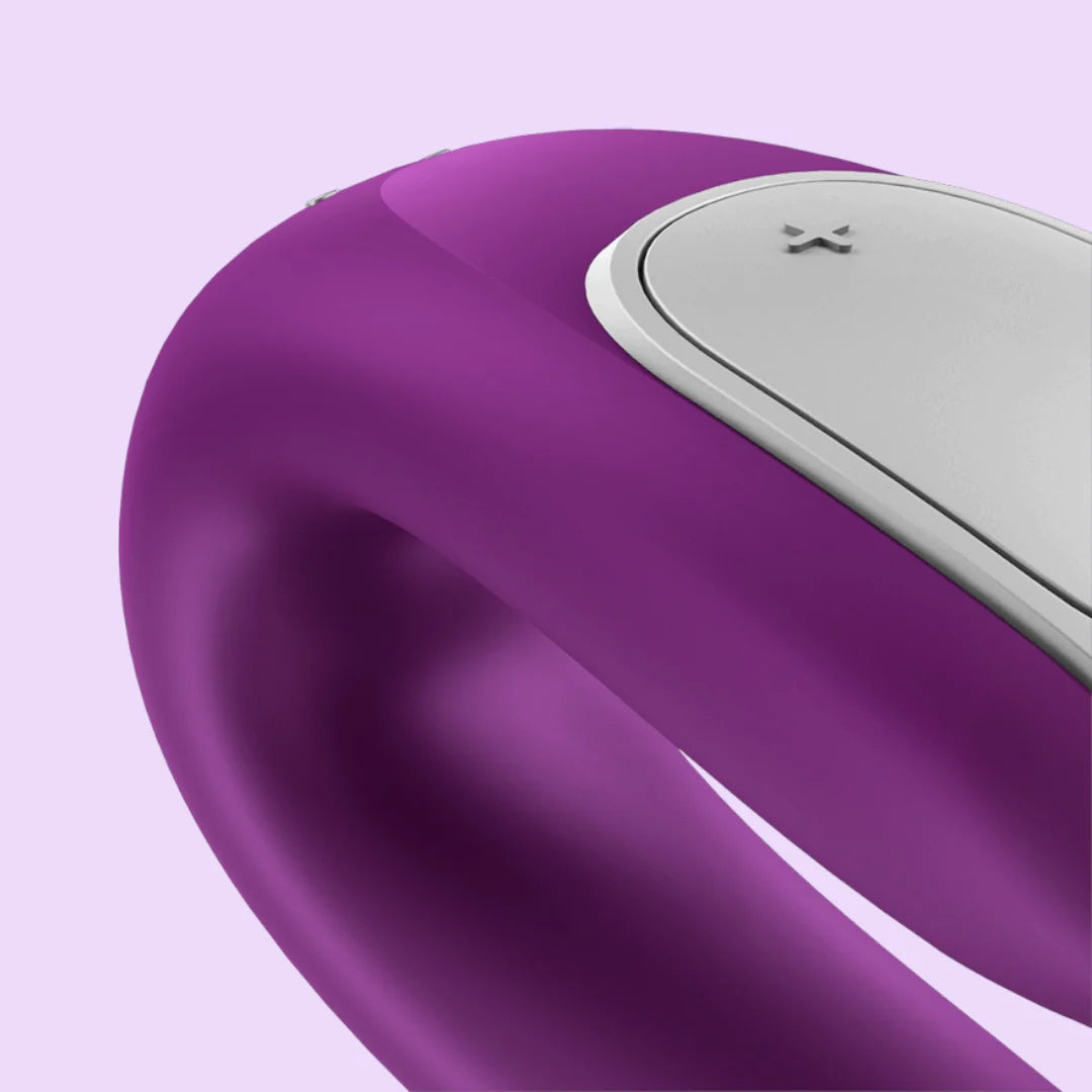 Satisfyer Double Fun Couples Vibrator — Violet