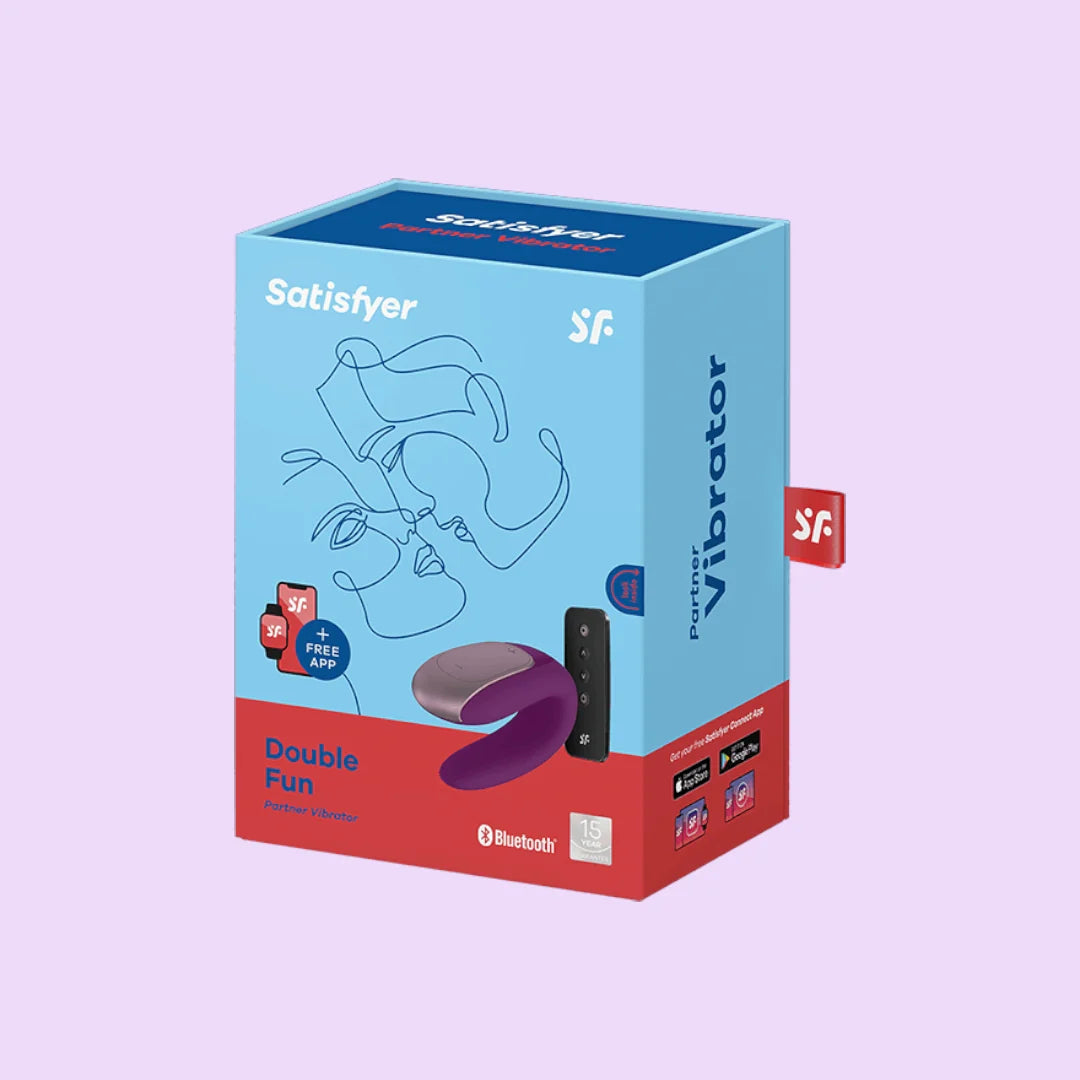 Satisfyer Double Fun Couples Vibrator — Violet
