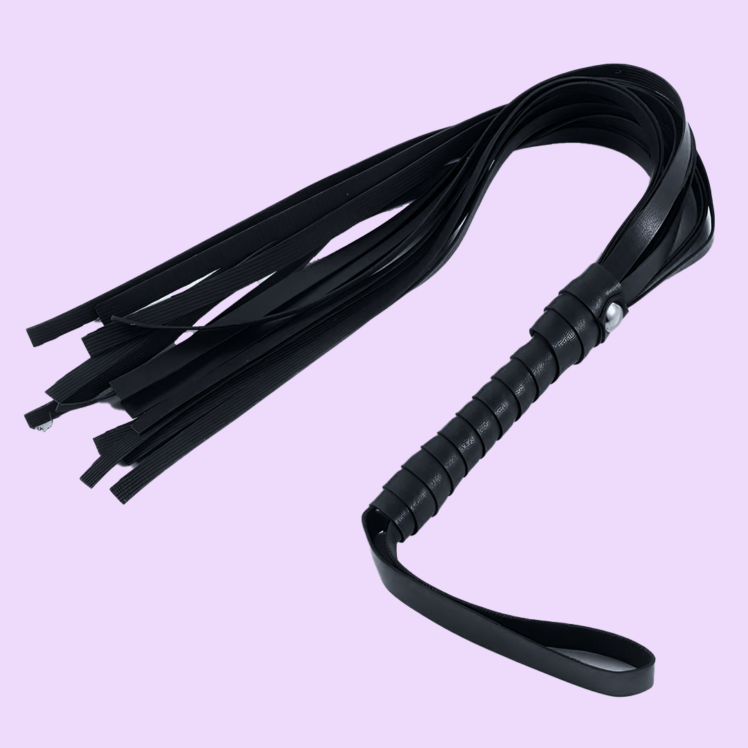 Faux Leather Roleplay Whip — 44 cm