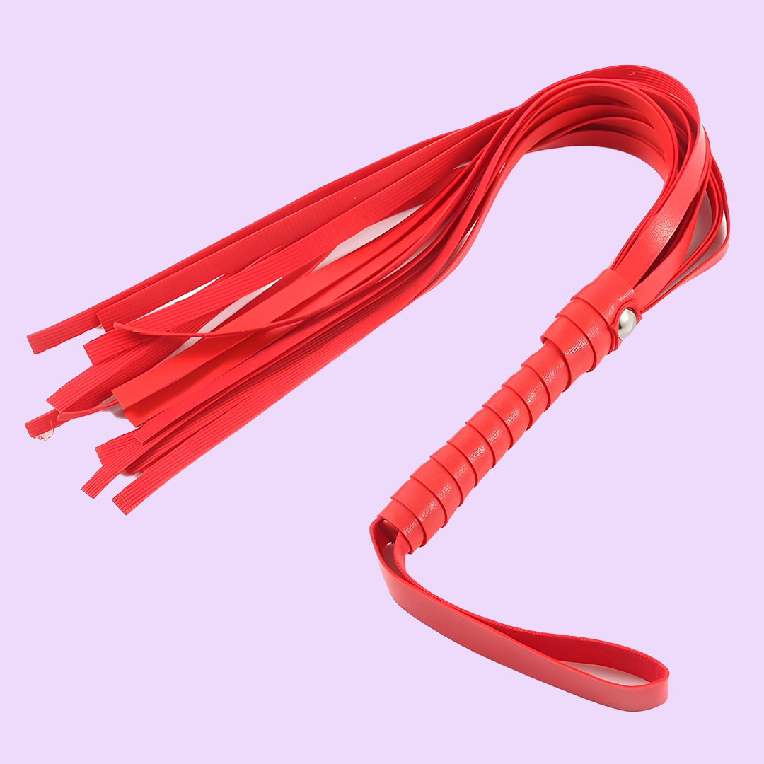 Faux Leather Roleplay Whip — 44 cm