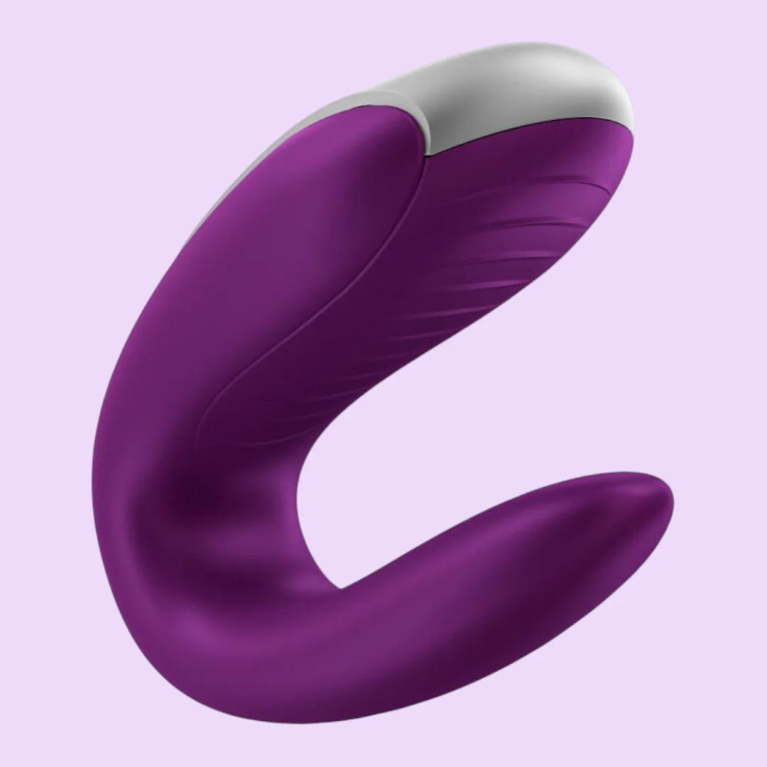 Satisfyer Double Fun Couples Vibrator — Violet