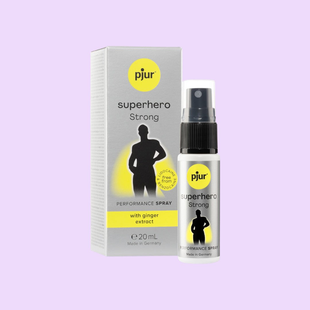 PJUR Superhero Strong Delay Spray, 20ml — Anaesthetic Free