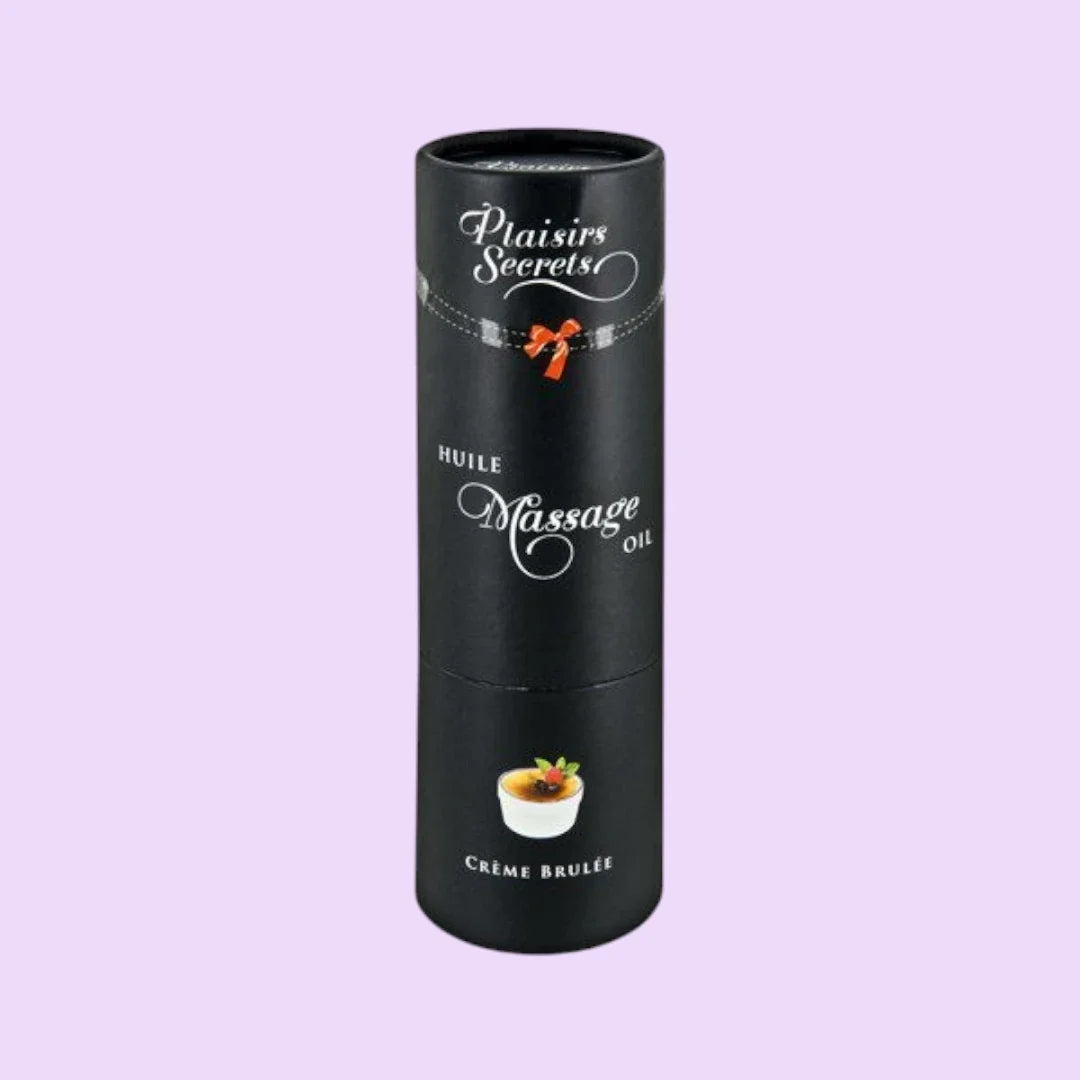Plaisirs Secrets Crème Brûlée Edible Massage Oil — 59 ml