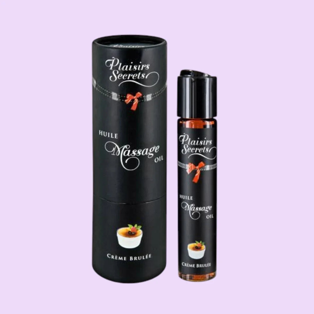 Plaisirs Secrets Crème Brûlée Edible Massage Oil — 59 ml