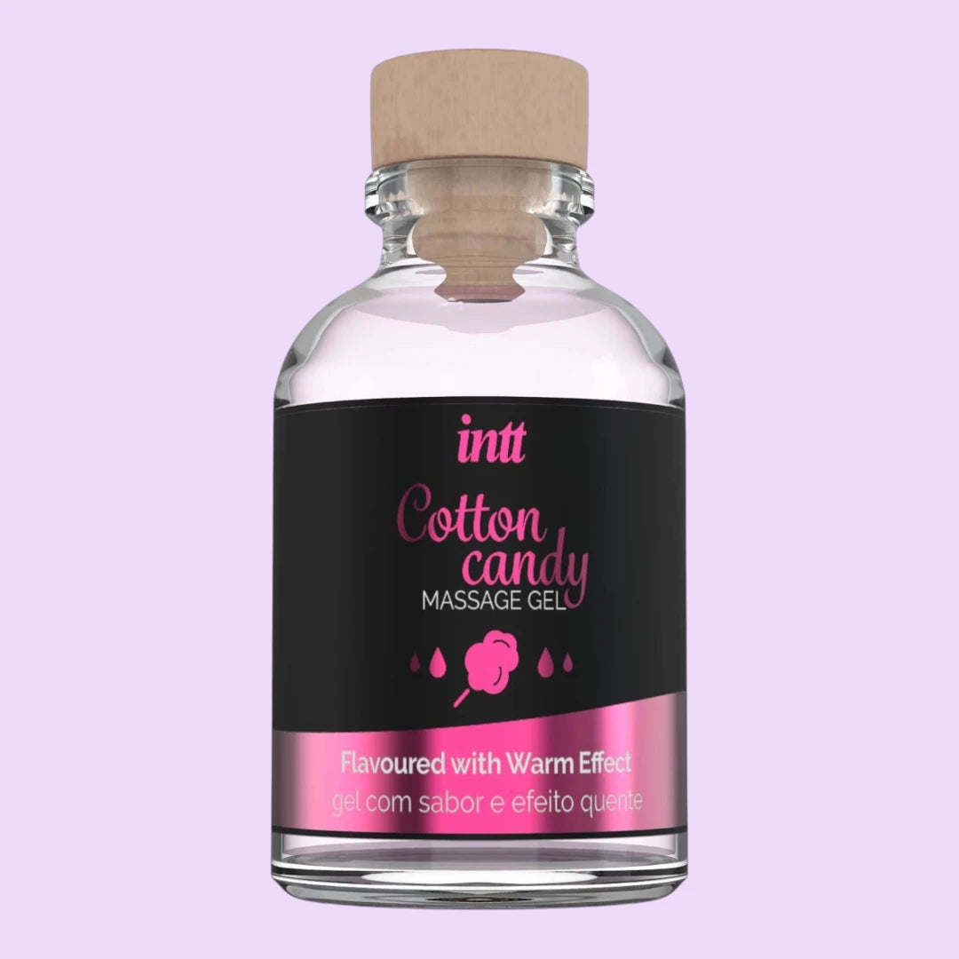 Масажний гель для інтимних зон Intt Cotton Candy, 30 мл — смак солодкої вати, зігрівальний ефект