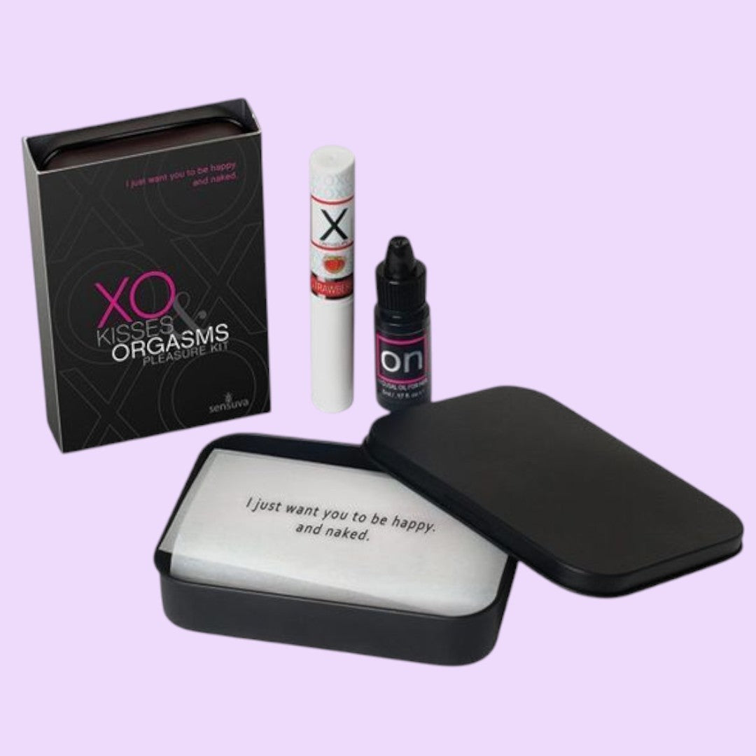 Sensuva XO Kisses & Orgasms Pleasure Kit — Pheromone Lip Balm & ON for Her Arousal Oil