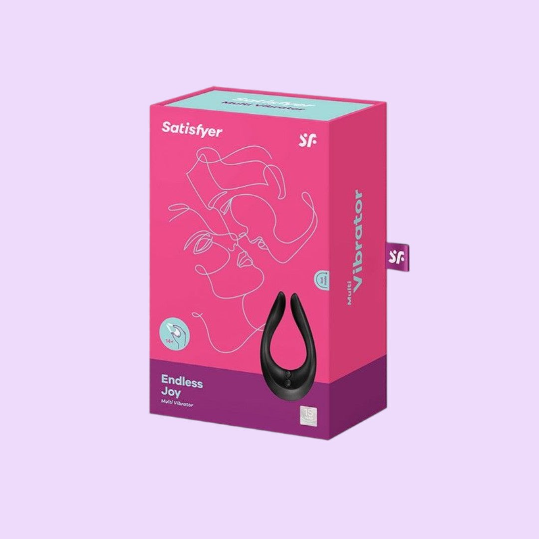 Satisfyer Endless Joy Couples Vibrator — Black