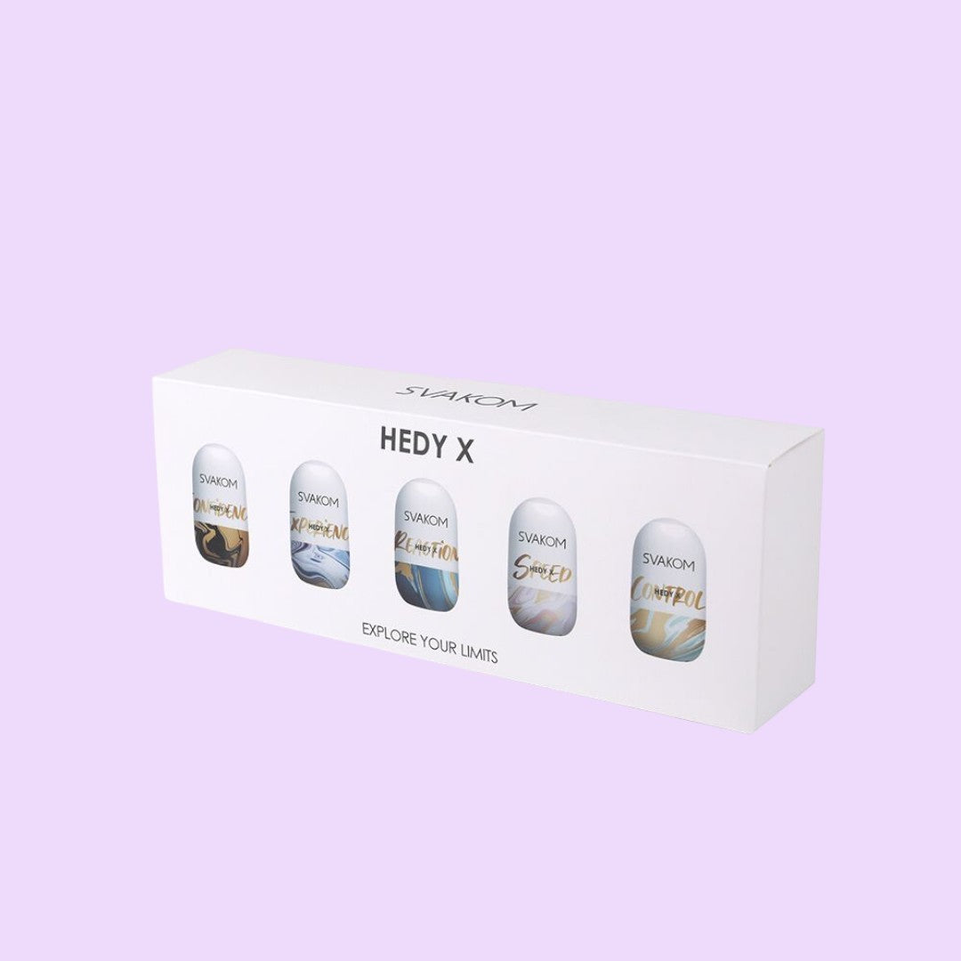 Svakom Hedy X Masturbator Eggs — Mixed Textures, 5 Pack