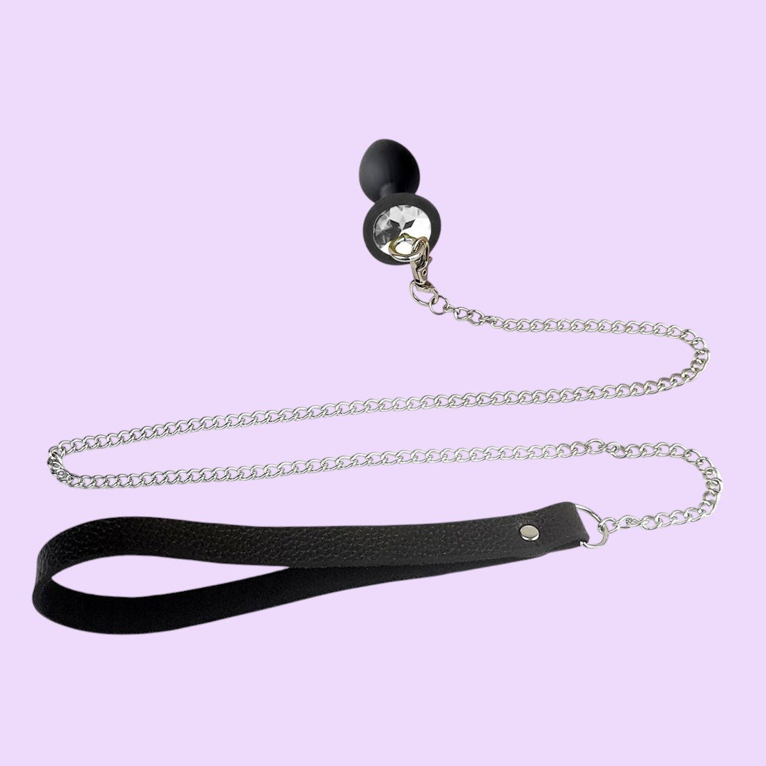 Art of Sex Metal Butt Plug with Leash — Size S