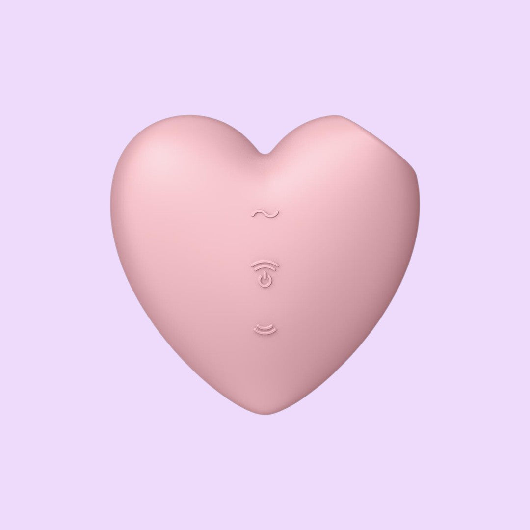 Satisfyer Cutie Heart Air Pulse Stimulator — Light Red