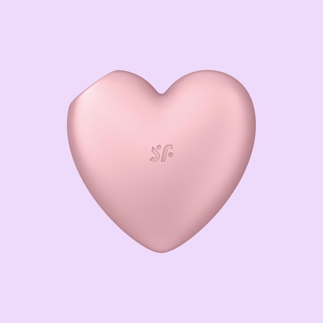 Satisfyer Cutie Heart Air Pulse Stimulator — Light Red