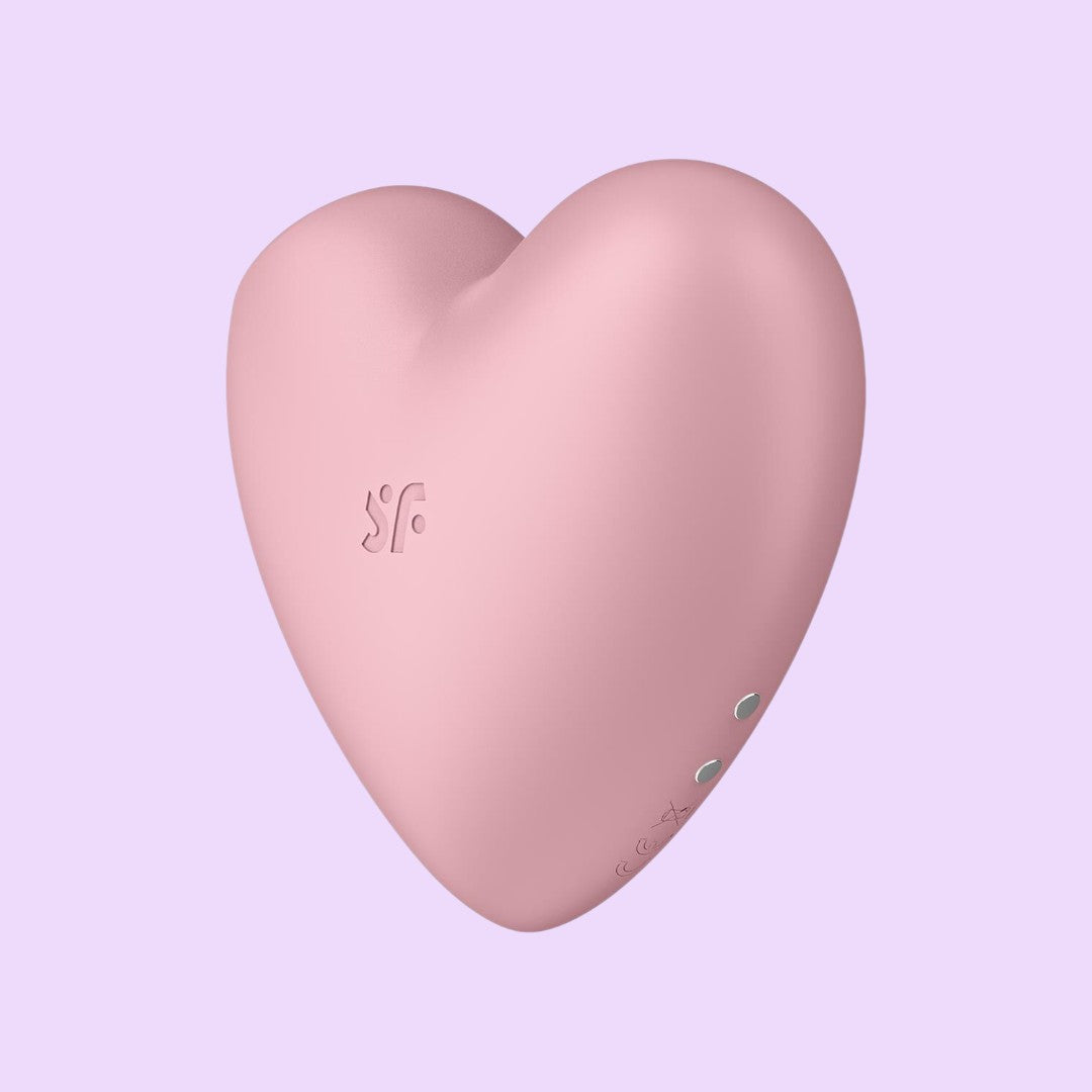 Satisfyer Cutie Heart Air Pulse Stimulator — Light Red