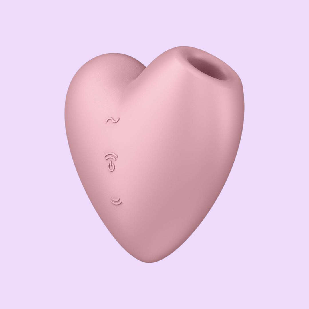 Satisfyer Cutie Heart Air Pulse Stimulator — Light Red