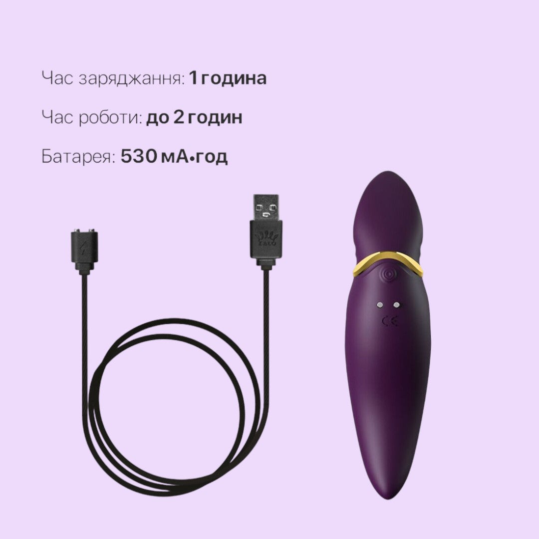 Zalo Hero 2-in-1 Vibrator with Flicking Tongue