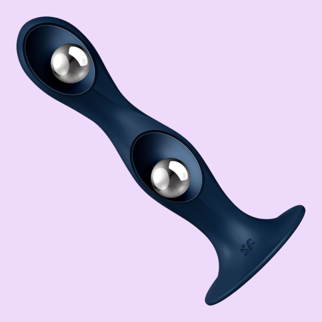 Satisfyer Double Ball-R Dildo with Suction Cup