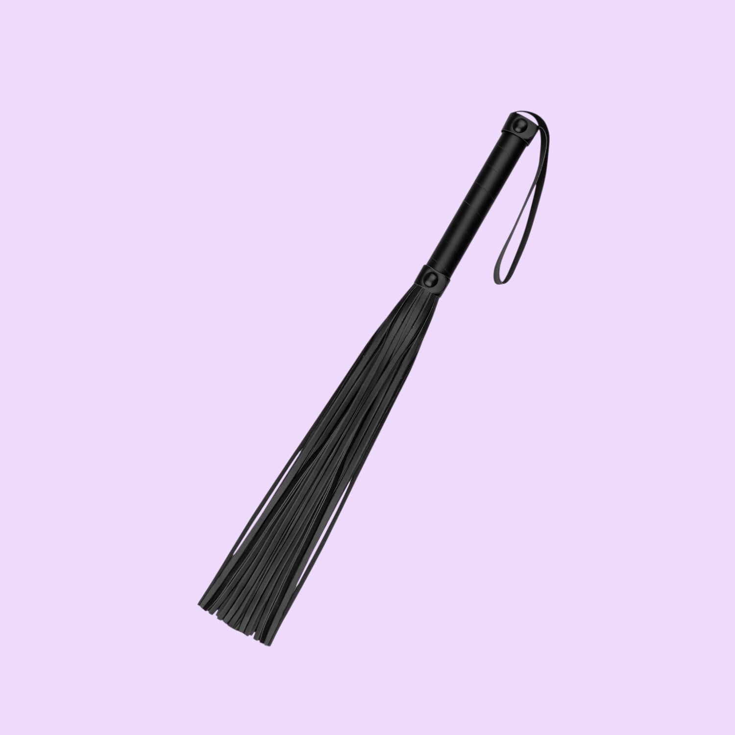 Bedroom Fantasies Faux Leather Flogger — Black, 45 cm
