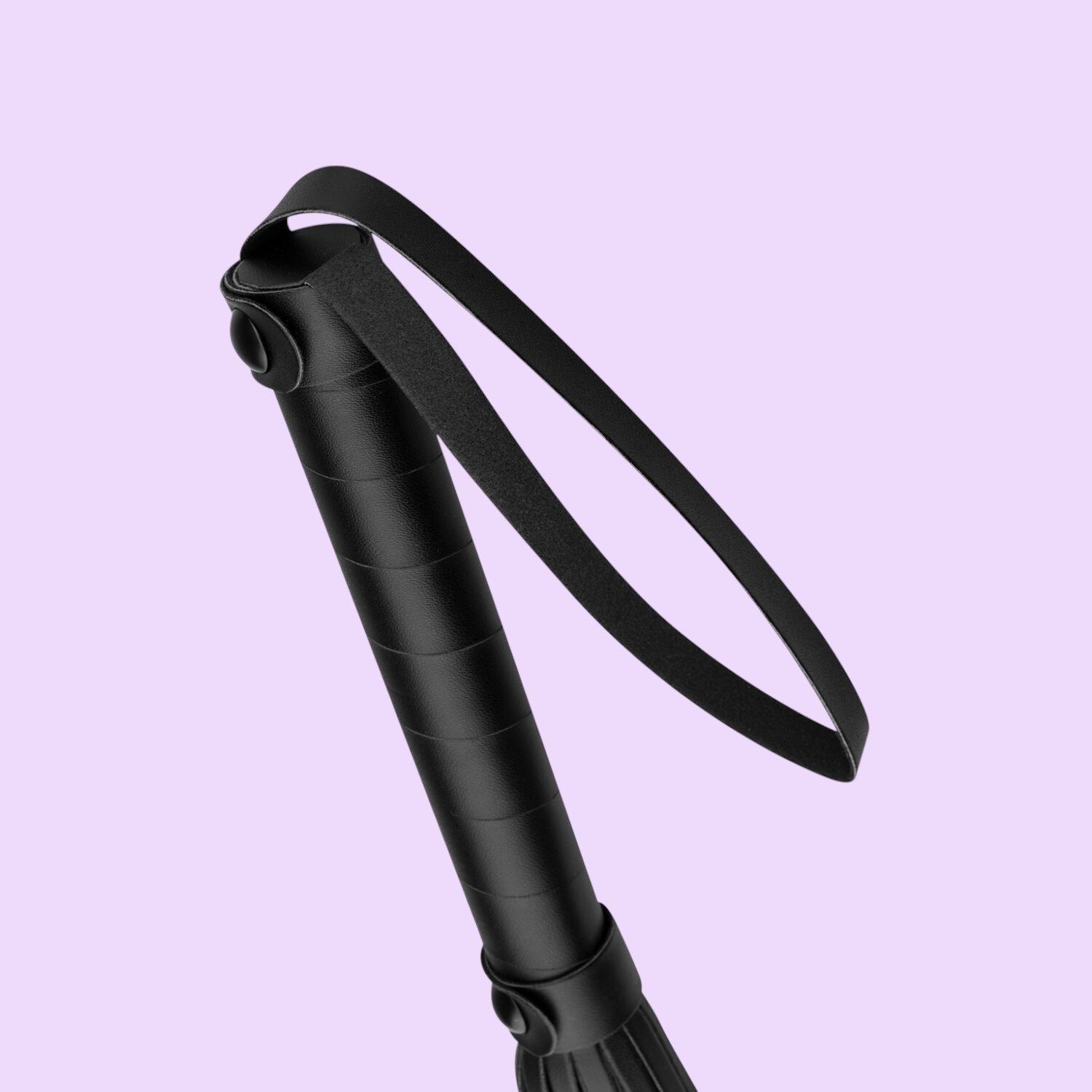Bedroom Fantasies Faux Leather Flogger — Black, 45 cm
