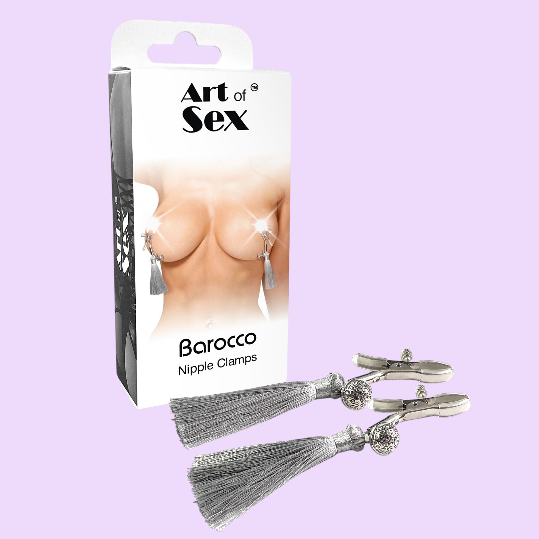 Art of Sex Barocco Nipple Clamps with Silk Tassels