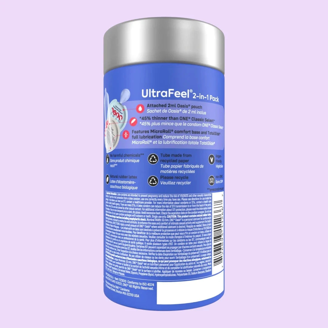 ONE Ultra Feel Condoms, 10 Pack — Ultra-Thin with Extra Lube