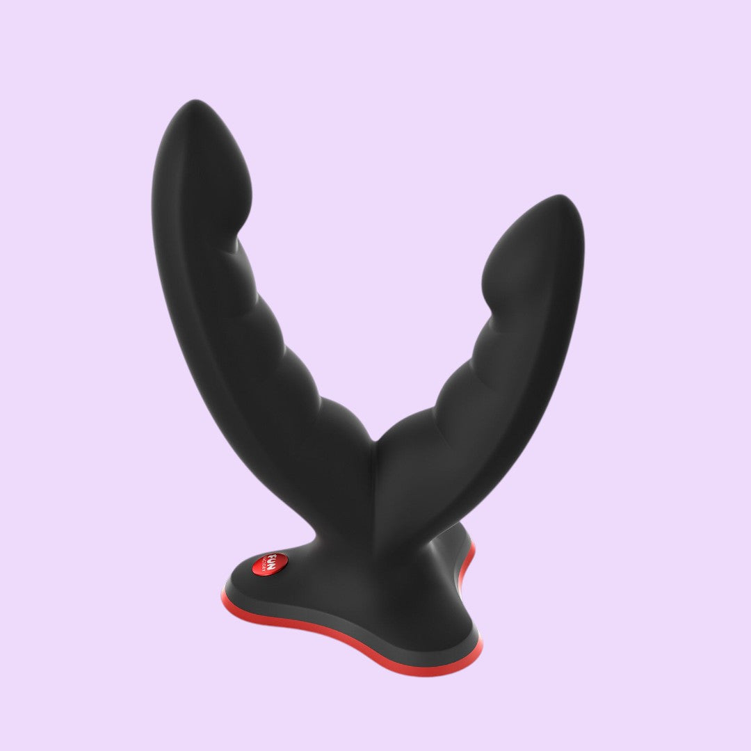 Fun Factory RYDE Double Dildo with Suction Cup — Black