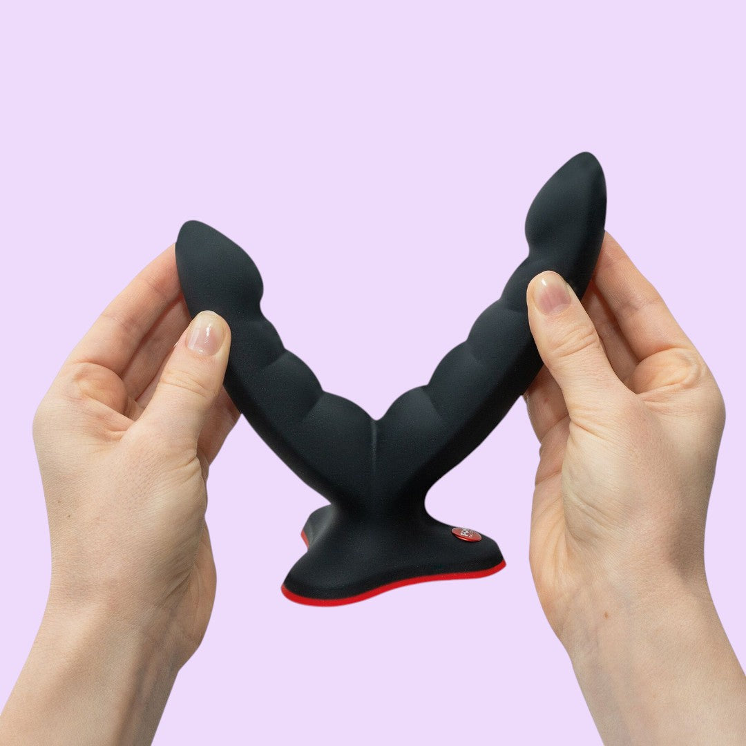 Fun Factory RYDE Double Dildo with Suction Cup — Black