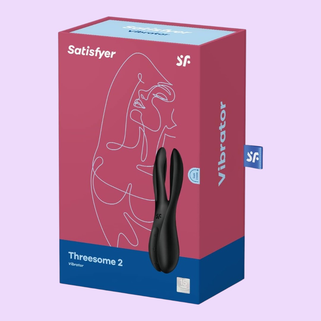 Satisfyer Threesome 2 Clitoral Vibrator — Black