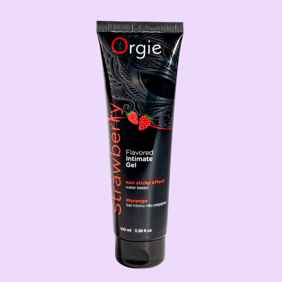Orgie Lube Tube Strawberry Edible Lubricant, 100ml